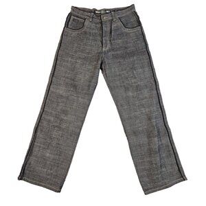 Ecko Unltd Jeans Size 38 Black Baggy Fit Y2K Contrast Grunge Skater Y2k Style AU